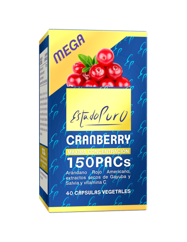 Cranberry Mega150 Pacs 40Cap. Estado Puro de Tongil