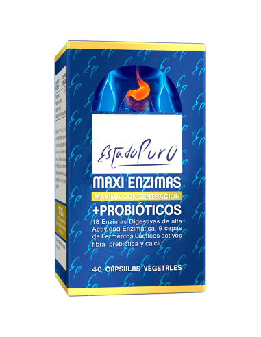 Maxi Enzimas Con Probioticos 40Cap. Estado Puro de Tongil