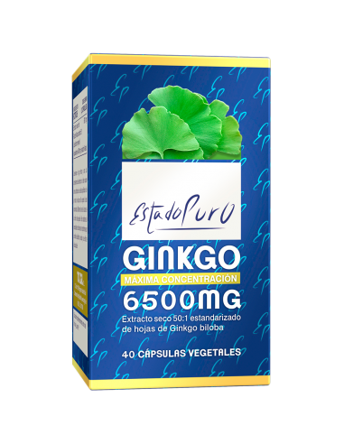 Ginkgo 6500Mg. 40Cap. Estado Puro de Tongil