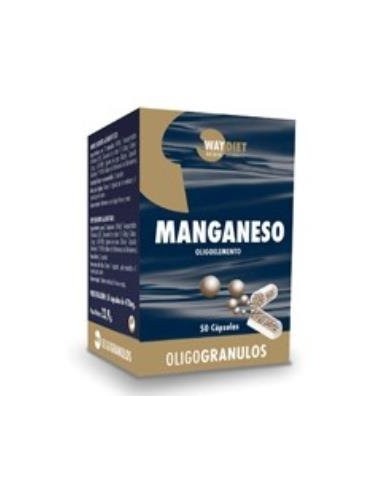 Manganeso Oligogranulos 50Caps. de Waydiet Natural Products