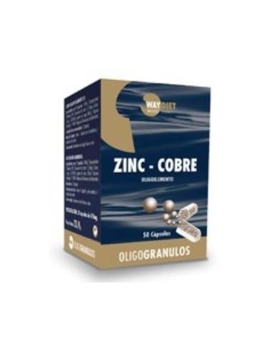 Zinc-Cobre Oligogranulos 50Caps. de Waydiet Natural Products