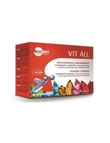 Vit All Multivit Y Multimin 30Caps. Microgranulos de Waydiet Natural Products