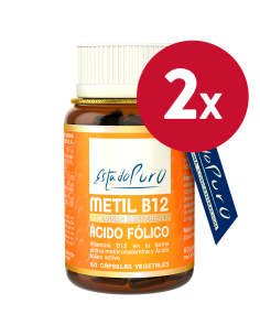 Pack 2 Unidades Metil B12 Acido Folico 60Cap. Estado Puro de