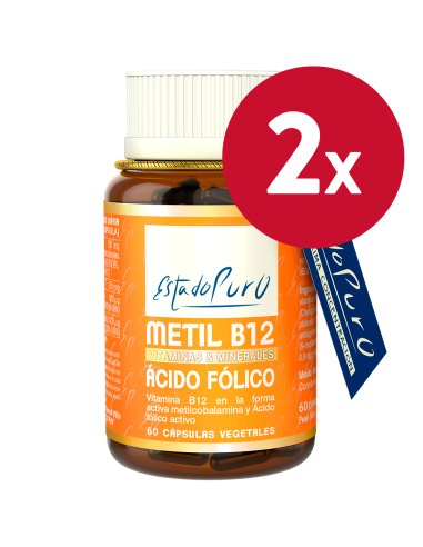 Pack 2 Unidades Metil B12 Acido Folico 60Cap. Estado Puro de