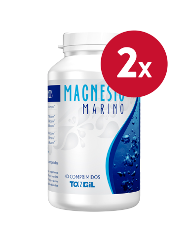 Pack 2 Unidades Magnesio Marino 40 Comprimidos de Tongil.