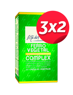 Pack 3X2 Ferro Vegetal Complex 30Cap. Estado Puro de Tongil.