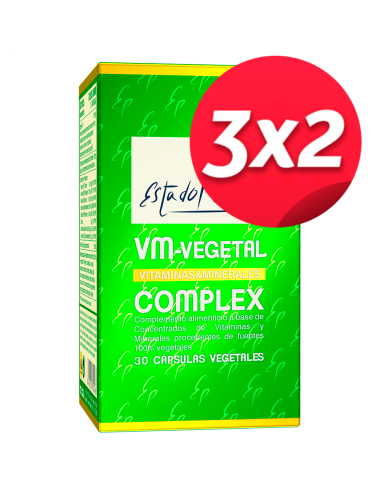 Pack 3X2 Vm-Vegetal Complex 30Cap. Estado Puro de Tongil..