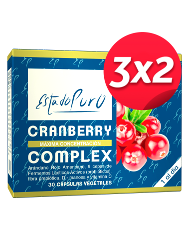 Pack 3X2 Cranberry Complex 30Cap. Estado Puro de Tongil..
