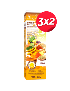 Pack 3X2 Aktidrenal Savia Dorada 250Ml. Lineabel de Tongil..