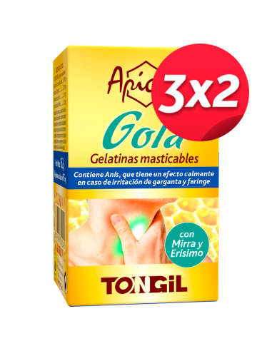 Pack 3X2 Apicol (Aligel) Gola Plus 24 Perlas de Tongil..
