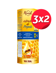 Pack 3X2 Apicol Ext.Propolis S/Al 60Ml de Tongil..