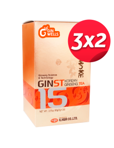 Pack 3X2 Korean Ginseng Tea Il Hwa (Ginst15) 30S Sobres de Tongil