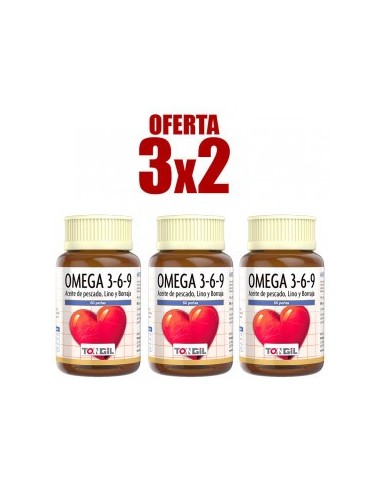 Pack 3X2 Omega 3 - 6 - 9 60 Perlas de Tongil..