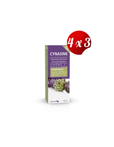 Pack 4x3 uds Cynasine  Solución Oral 250 Ml De Dietmed
