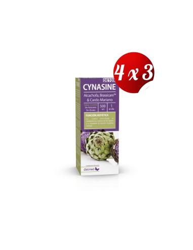 Pack 4x3 uds Cynasine Detox Solución Oral 500 Ml De Dietmed