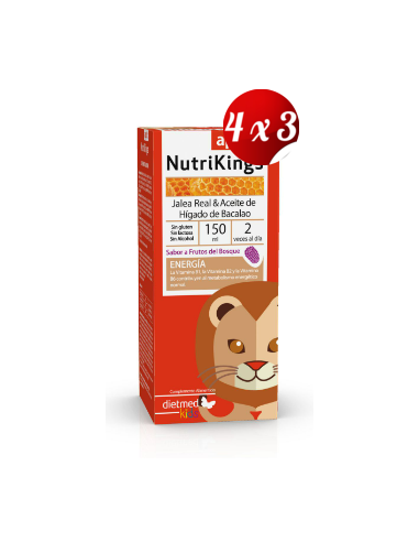 Pack 4x3 uds Nutrikings Apetit Solución Oral 150 Ml De Dietmed