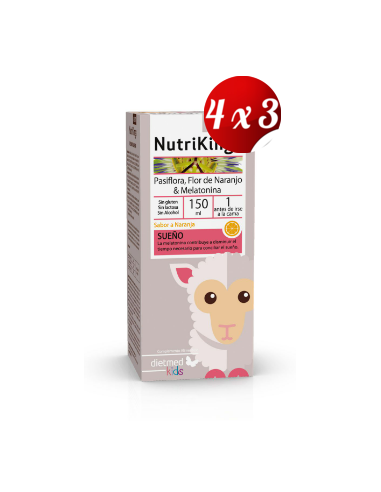 Pack 4x3 uds Nutrikings Calm Solución Oral 150 Ml De Dietmed
