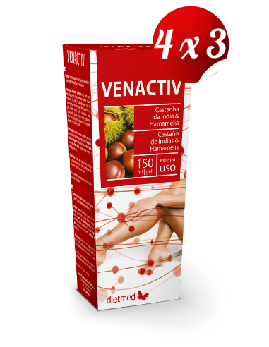 Pack 4x3 uds Venactiv Gel 150 Ml De Dietmed