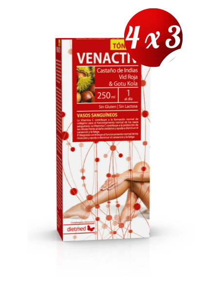 Pack 4x3 uds Venactiv Solución Oral 250 Ml De Dietmed