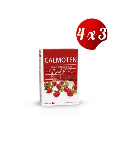 Pack 4x3 uds Calmoten  60 Comprimidos De Dietmed