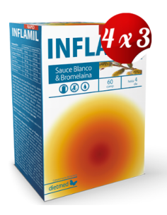 Pack 4x3 uds Inflamil  60 Comprimidos De Dietmed