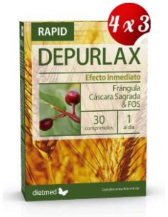 Pack 4x3 uds Depurlax  30 Comprimidos De Dietmed