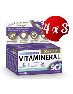 Pack 4x3 uds Vitamineral 50+ Gold  30 Capsulas De Dietmed