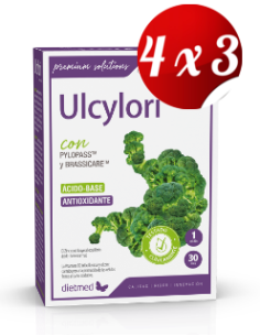 Pack 4x3 uds Ulcylori  30 Capsulas De Dietmed