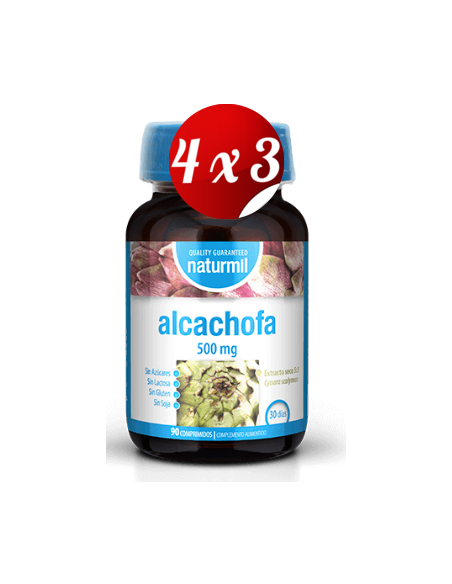 Pack 4x3 uds Alcachofra 500 Mg  90 Comprimidos De Dietmed