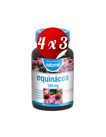 Pack 4x3 uds Equinácea 500 Mg 45 Capsulas De Dietmed