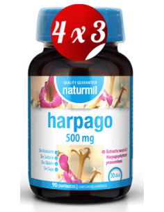 Pack 4x3 uds Harpago 500 Mg  90 Comprimidos De Dietmed