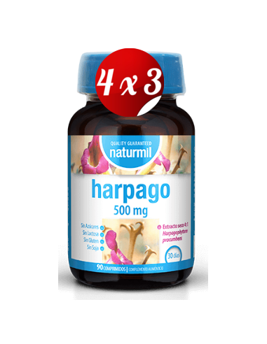Pack 4x3 uds Harpago 500 Mg  90 Comprimidos De Dietmed