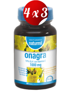 Pack 4x3 uds Onagra 1000 Mg Perlas 60 Capsulas De Dietmed