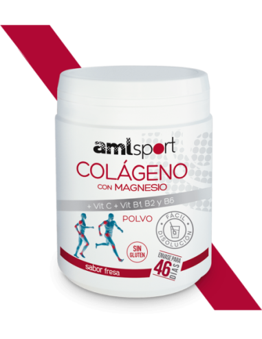 Colageno Con Magnesio+Vit. C+B1+B2+B6 Fresa 350Gr. de Ana Ma