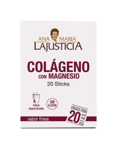 Colageno Con Magnesio Sabor Fresa 20Sticks de Ana Maria Laju