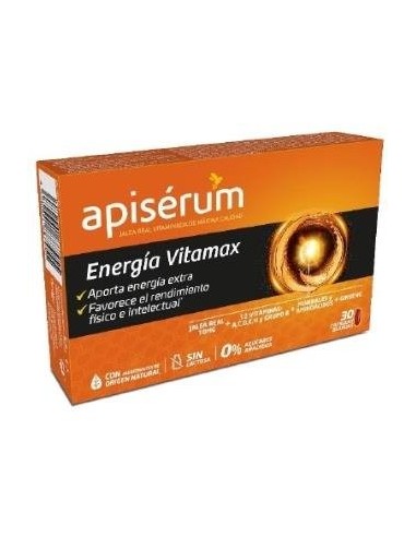 Apiserum Energia Vitamax 30 Cápsulas  Apiserum