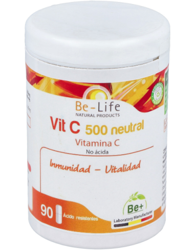 Vitamina C 500 Neutral 90 Cápsulas  Be-Life