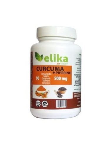 Curcuma+Piperina 120 Comprimidos Elikafoods