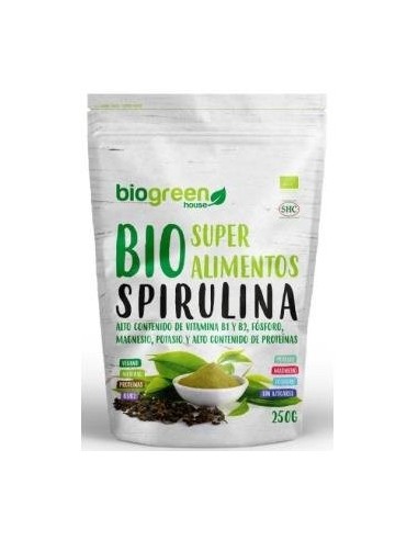 Bio Spirulina Superalimento 250 Gramos Biogreen