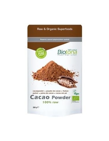 Cacao Raw Powder 200Gr. Bio de Biotona