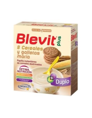 Blevit Plus Duplo 8 Cereales+Galleta 600 Gramos Blevit Cereales
