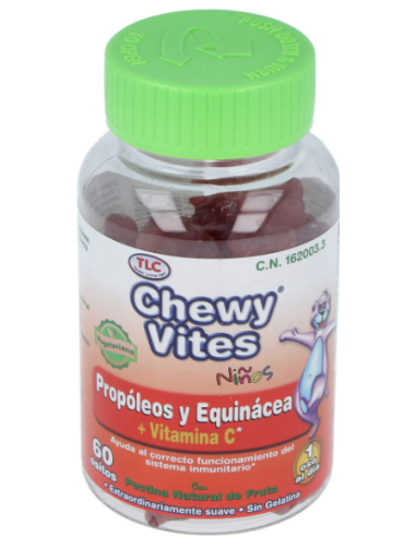 Chewy Vites Propoleo Y Echinacea Infantil 60 Unidades Chewy Vites