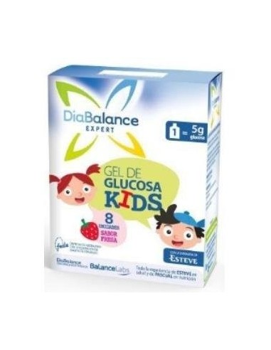 Diabalance Gel Glucosa Kids Fresa 8 Unidades Diabalance
