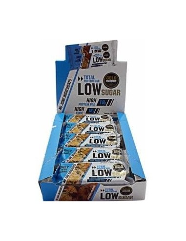 Total Protein Low Sugar Barr Choco-Cookie 10Ud de Gold Nutrition