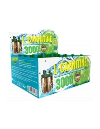L-Carnitina 3000Mg. Sabor Limon 20Viales de Gold Nutrition