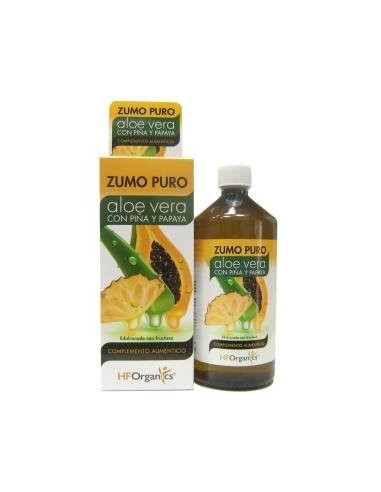 Zumo Puro Aloe Vera Piña Y Papaya 1Litro Hf Natural Care