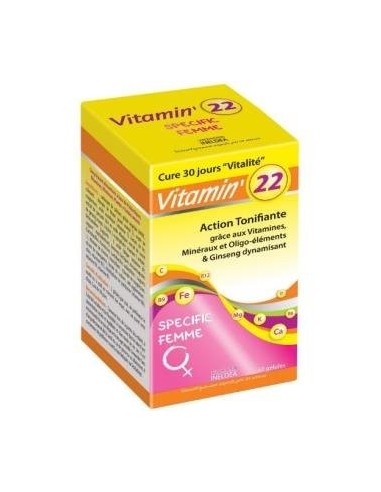 Vitamin 22 Vitaminas-Olig-Plantas Mujer 60 Cápsulas  Ineldea