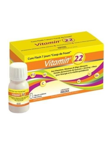 Vitamin 22 Tratamiento Choque 7 AmpollasBeb. Ineldea