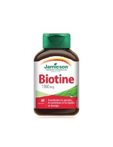 Biotin 1000µg 60 Comprimidos de Jamieson