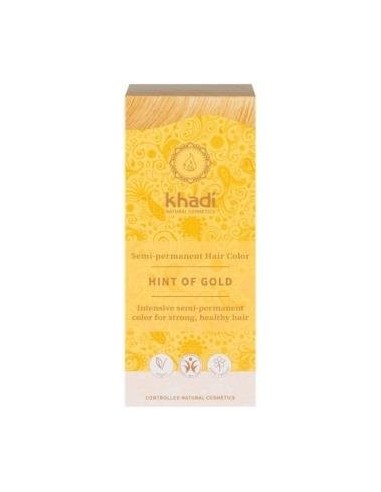 Tinte Herbal Color Rubio Toque Dorado 100 Gramos Khadi